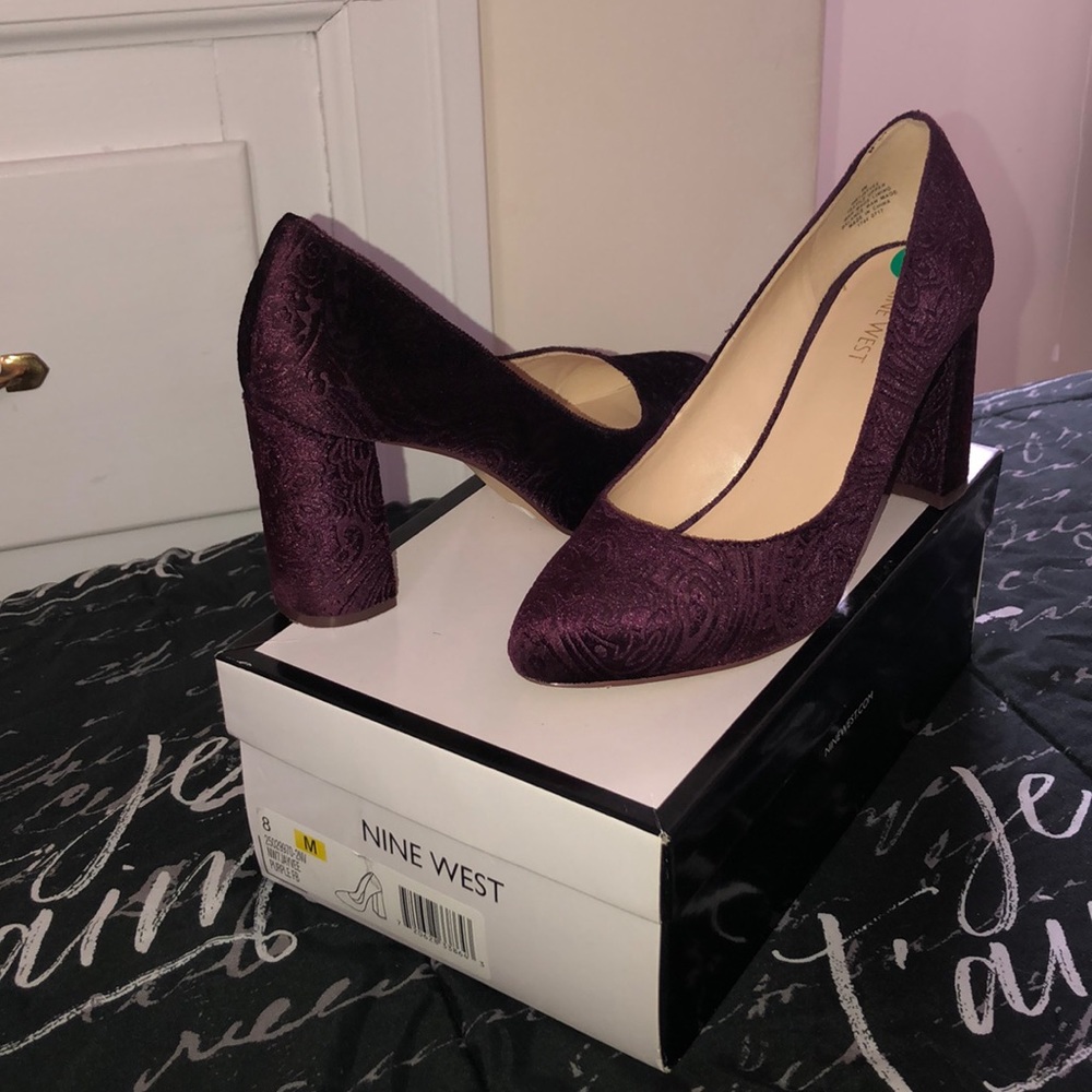 Nine West Purple Heels